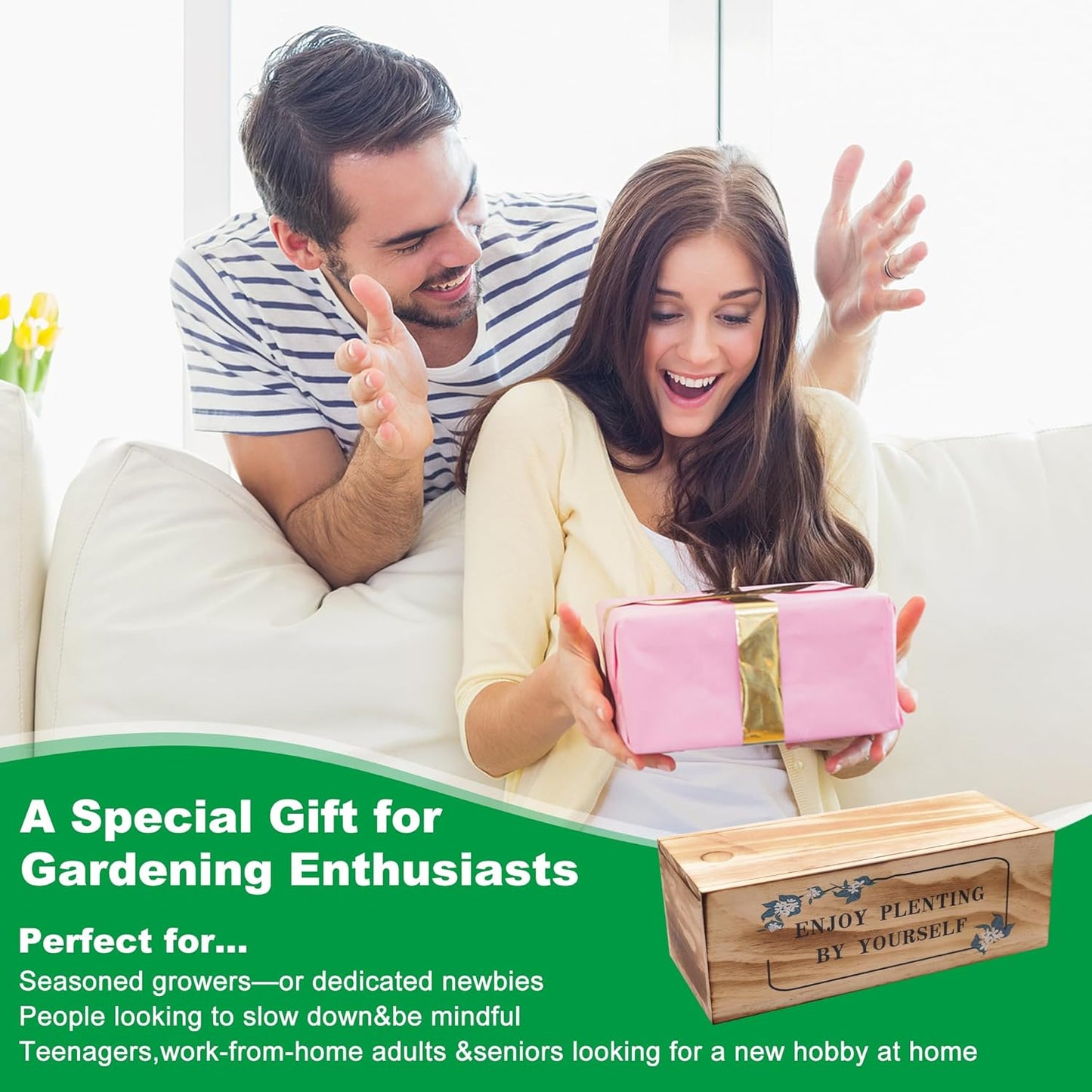 Bonsai Tree Starter Kit, Indoor Bonsai Tree Kit Meeting Planting and Caring Needs Curated Design for A Complete Gardening Experience for Enthusiasts