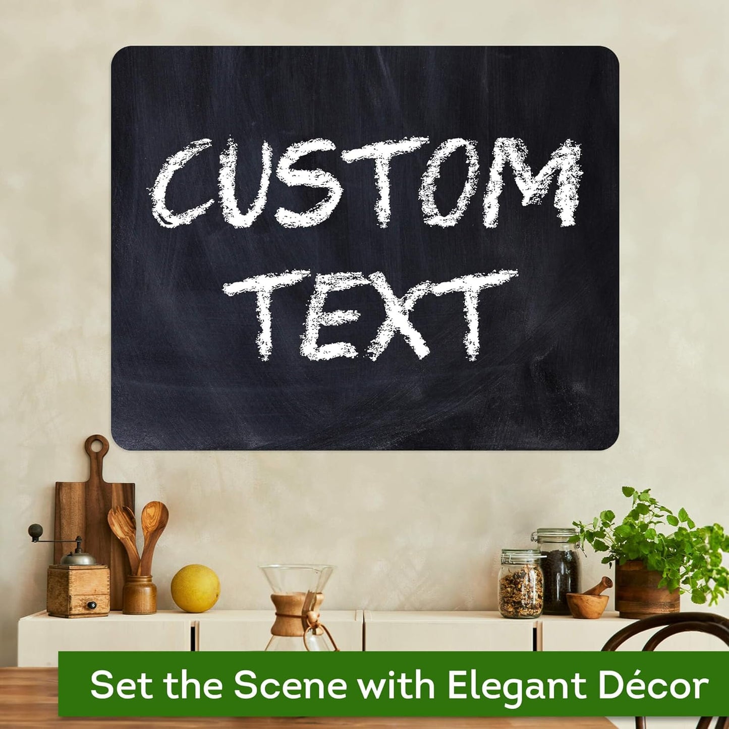 Custom Sign, Custom Street Sign, 11 Font Colors, 13 Font Styles, 4 Hole Options, 22 Sizes, 24x30 Inches, Rust Free DiBound, Fade Resistant, Made in USA by My Sign Center (Chalkboard Black)