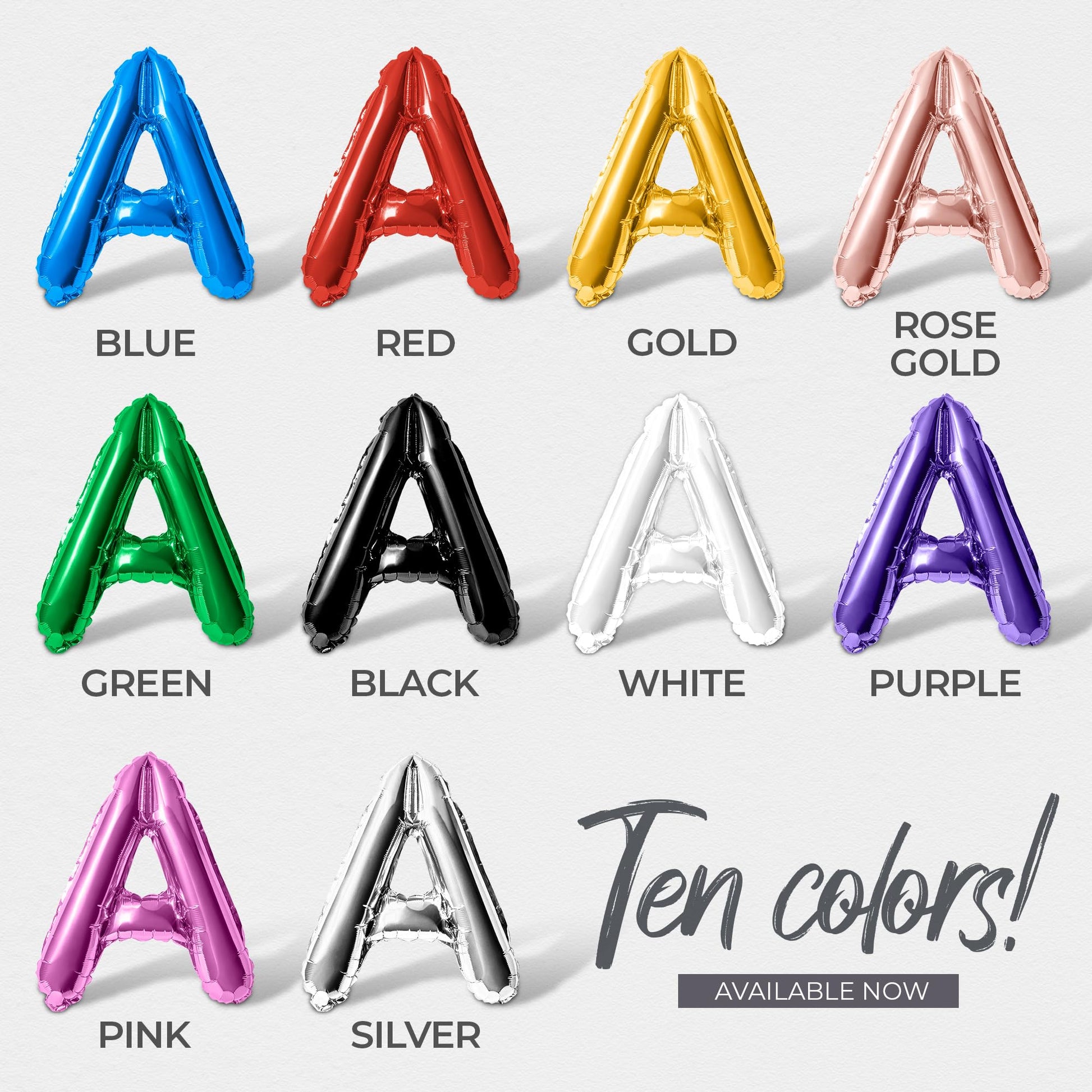 Letter Balloons - Custom Phrase 16" Inch Alphabet Letters & Numbers Foil Mylar Balloon - Create