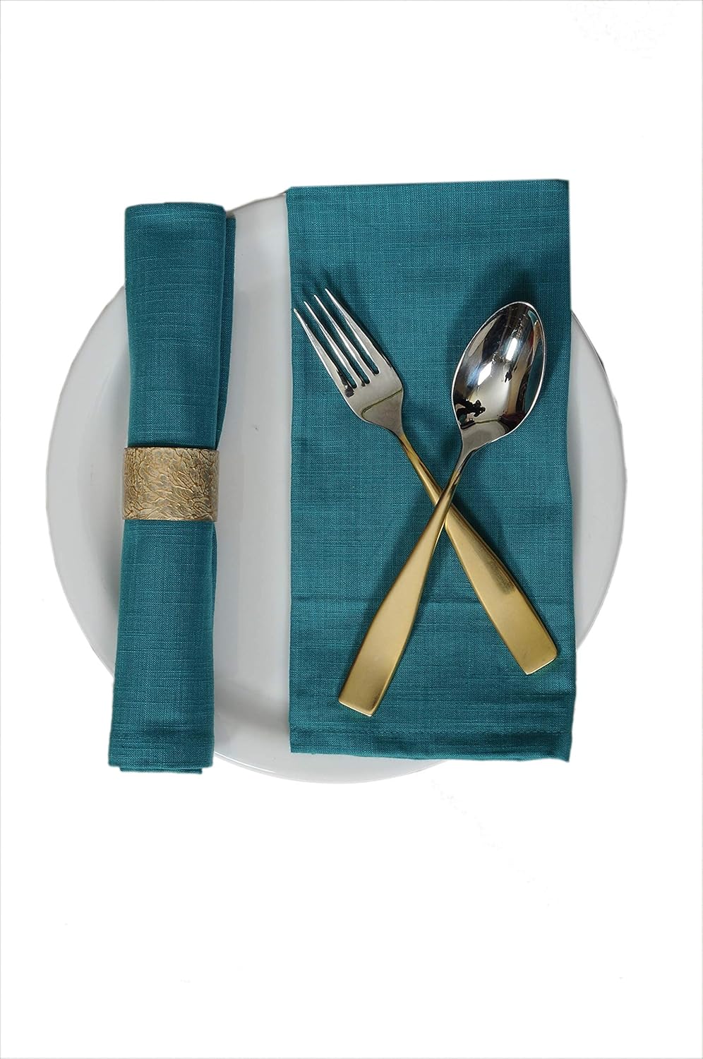 Urban Villa Dinner Napkins Solid Slub Set of 6 MUL Color Dinner Napkins Size 20X20 in Cloth Napkins Cotton Cloth Napkins Premium Quality Mitered Corner Ultra Soft DinnerNapkins