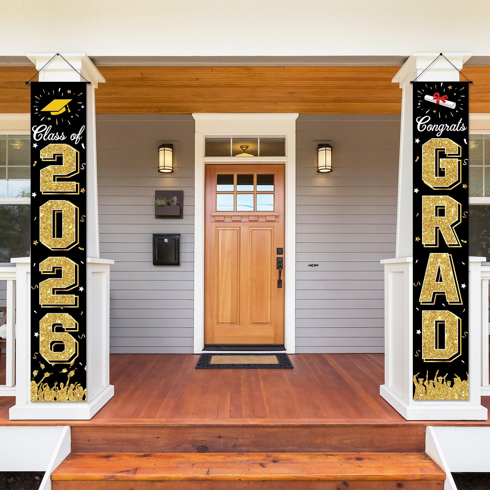 2026 Graduation Decorations, Graduation Banner Class of 2026, Hanging Congratulations/Congrats Grad