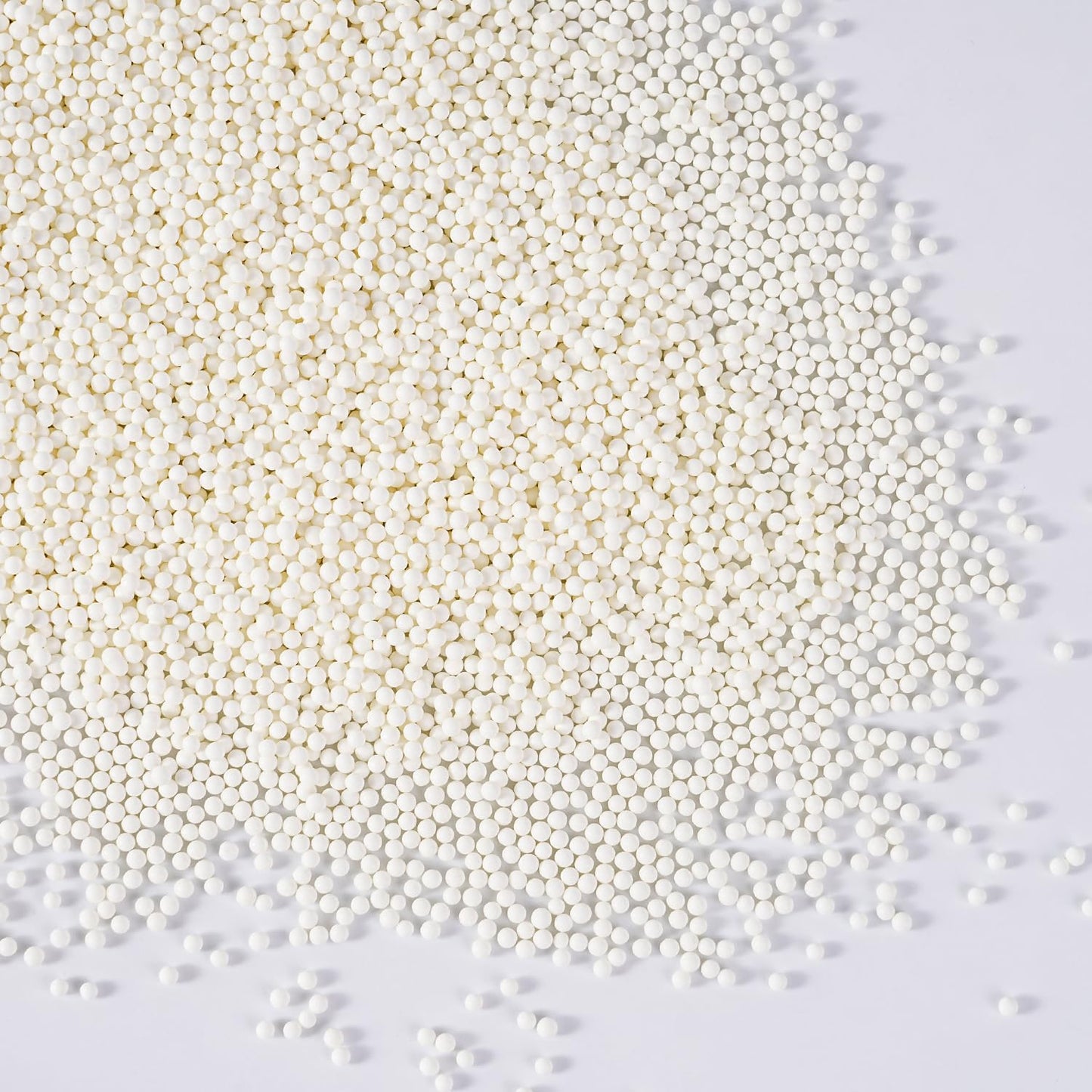 White Nonpareils Sprinkles, Edible 2mm Pearl, White Sprinkles for Cake Decorating, Cake Pops, Cupcakes, Cookies, Macaron, and Ice Cream(120g/4.23oz)