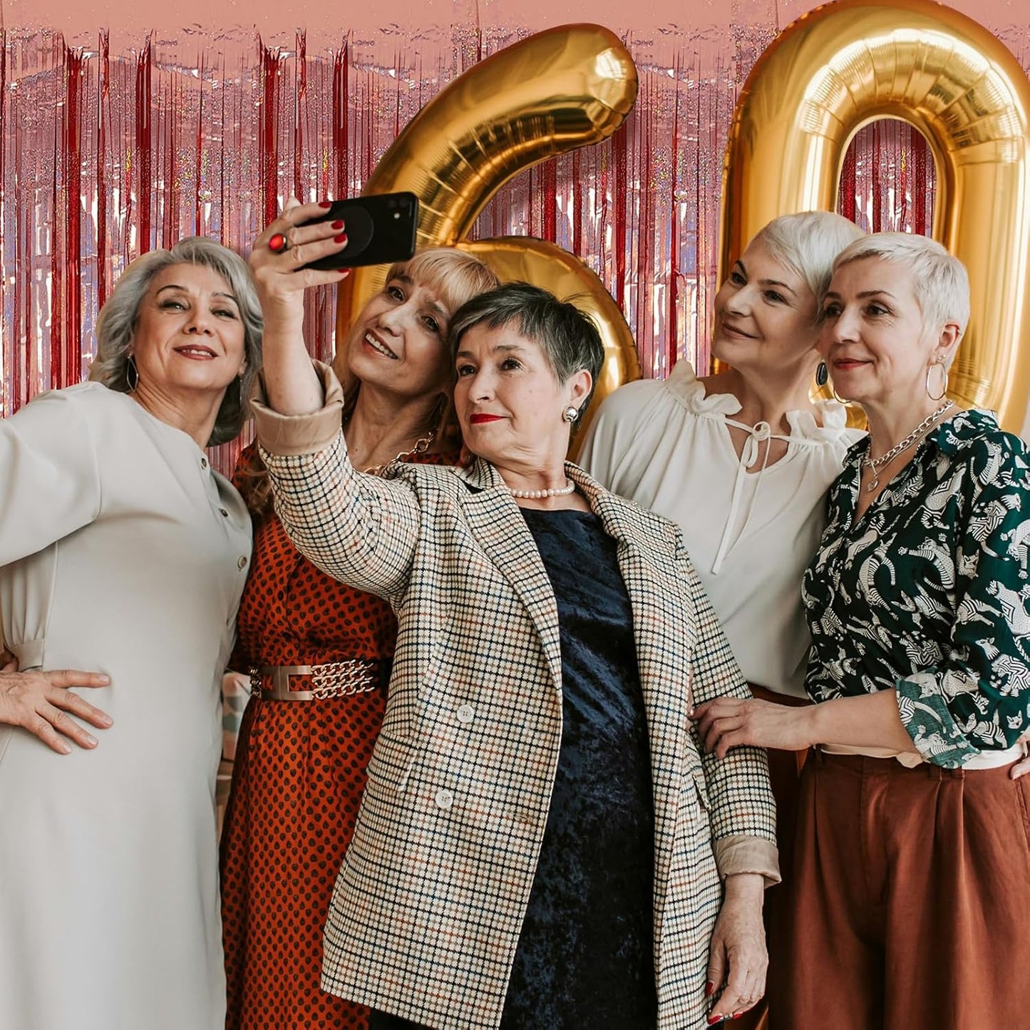 3 Pack Rose Gold Fringe Curtain Backdrop Birthday Bachelorette Party Decorations Metallic Tinsel Streamers Foil Backdrop Christmas Graduation Wedding New Year Party Decorations