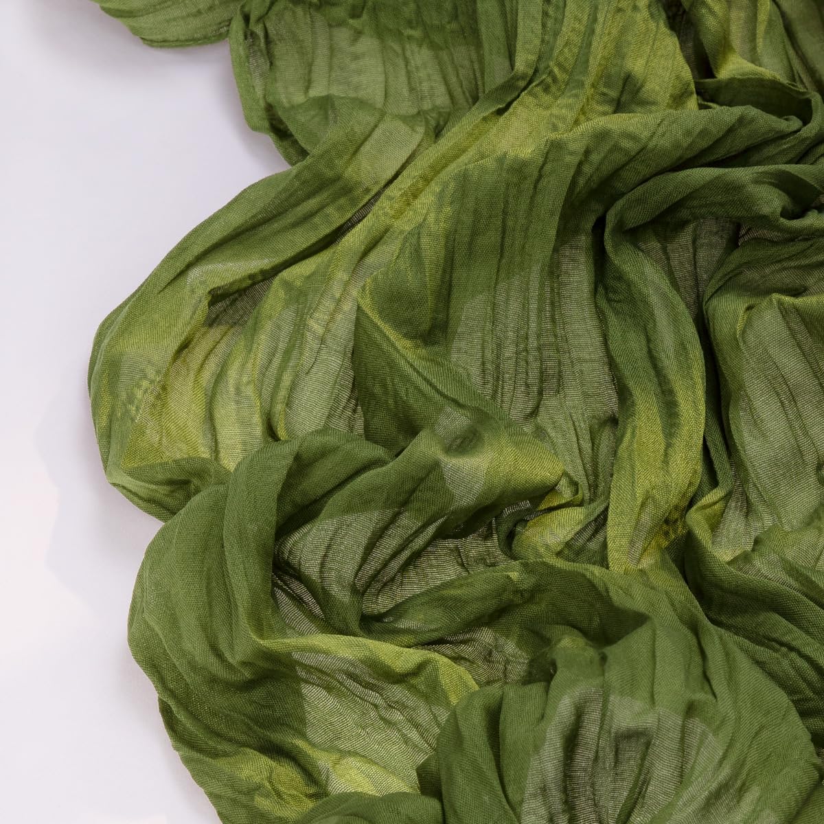 Olive Green Cheesecloth Table Runner Fall Table Runner Boho Gauze 120 Inches Green Fall Cheese Cloth Table Decorations for Thanksgiving Wedding Bridal Baby Shower Tea Party