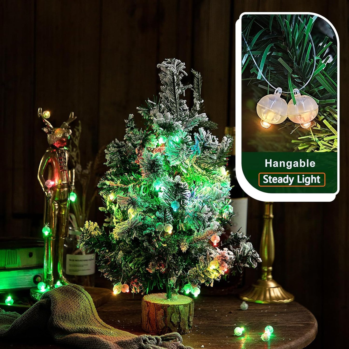 200PCs Balloon Lights, Long Standby Time Mini Ball Light, Mini Led Lights for Paper Lantern, Easter Eggs and Party Wedding Birthday Festival Christmas Decoration (Glow steadily Green)