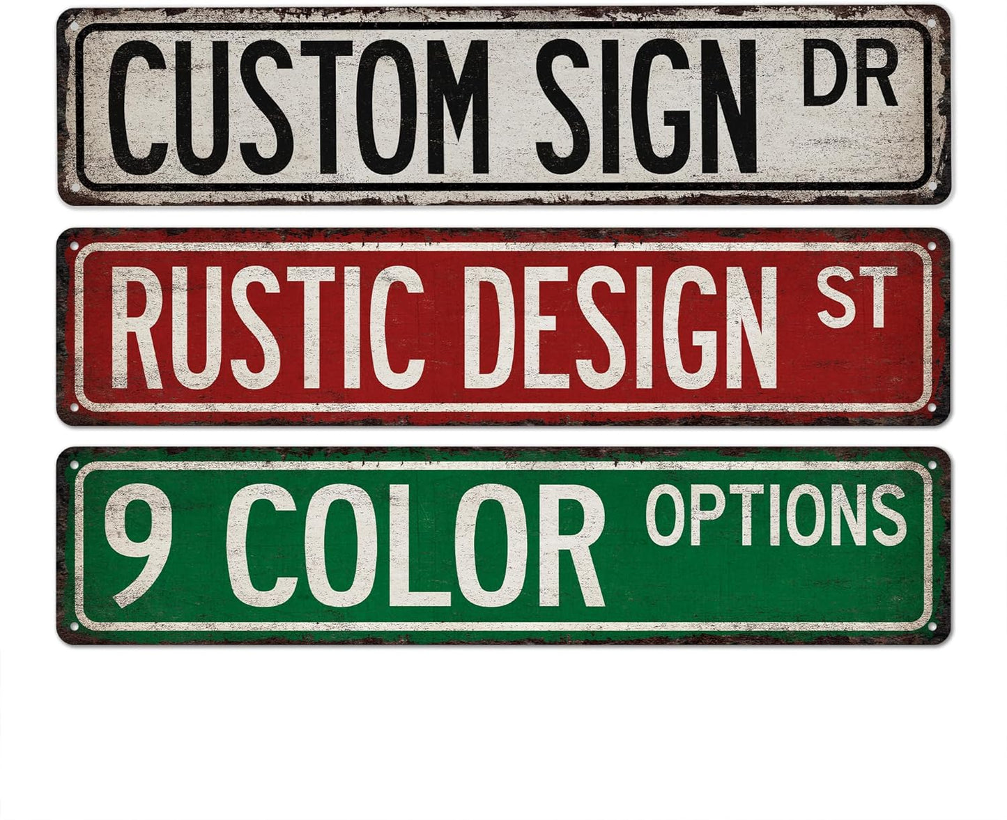 Personalized Street Signs Vintage Looking Street Sign - Made In USA - Rustic Signs For Bedroom Custom Sign Customizable Gifts For Men 104180014001