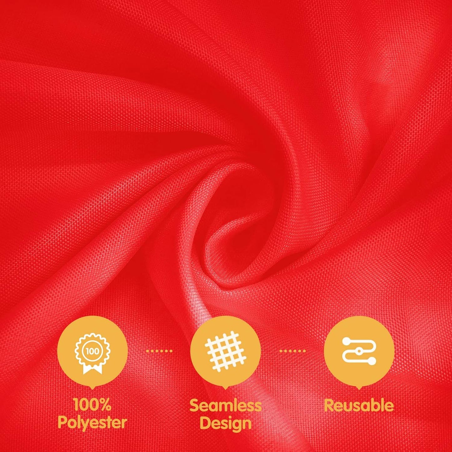 BRILLMAX 6 Pack Red Tablecloths 70 x 120 Inch for 6ft or 8ft Rectangle Tables - Rectangular Bulk Linen Polyester Fabric Washable Cloth Cover for Wedding Reception Banquet Birthday Party