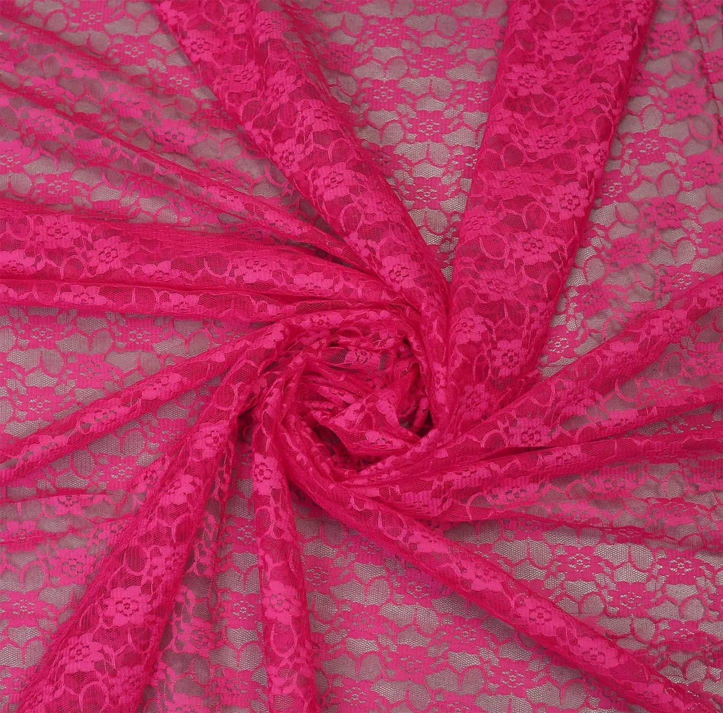 MDS Pack of 20 Wedding 12 x 108 inches Lace Table Runner for Wedding, Decorations for Birthday Parties, Banquets, Graduations, Engagements, and Runners fit Rectangle, Round Table- Magenat