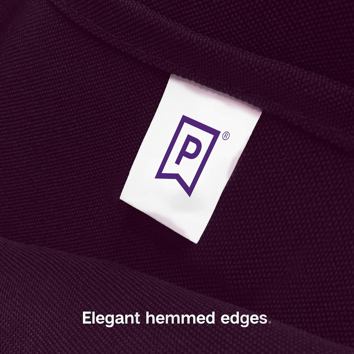 Gee Di Moda Rectangle Tablecloth - 60 x 102 Inch Eggplant - Heavy Duty, Wrinkle Resistant, Machine Washable - For 6 Ft Rectangular Table, Buffet, Dinner, Wedding & Baby Shower