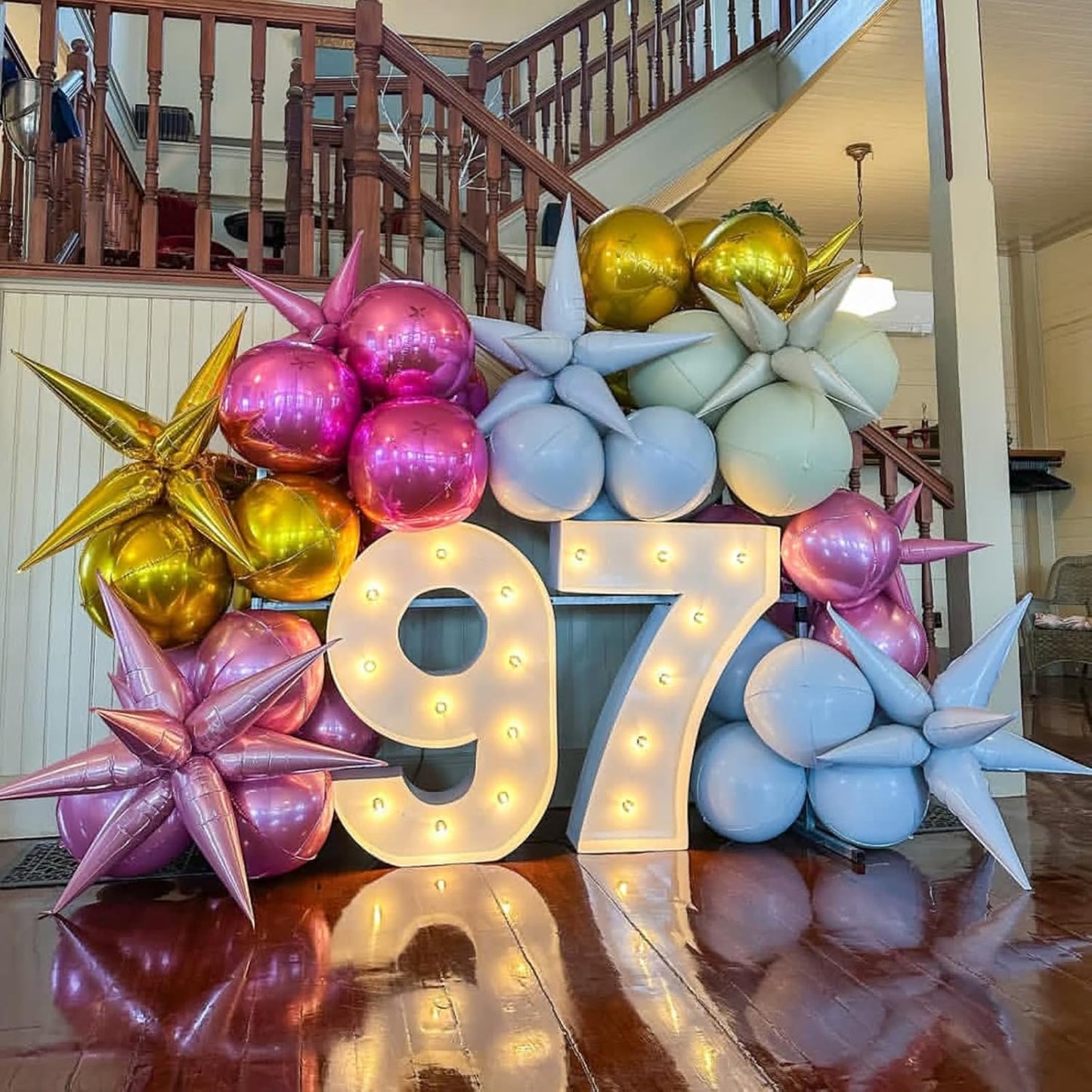 Cream Star Balloons 12pcs, 27/22 Inch Foil Beige Explosion Star Balloons, Large Spike Mylar Cone Nude Balloon, Boho Neutral Balloon Aesthetic Party for Baby Bridal Shower Wedding Birthday