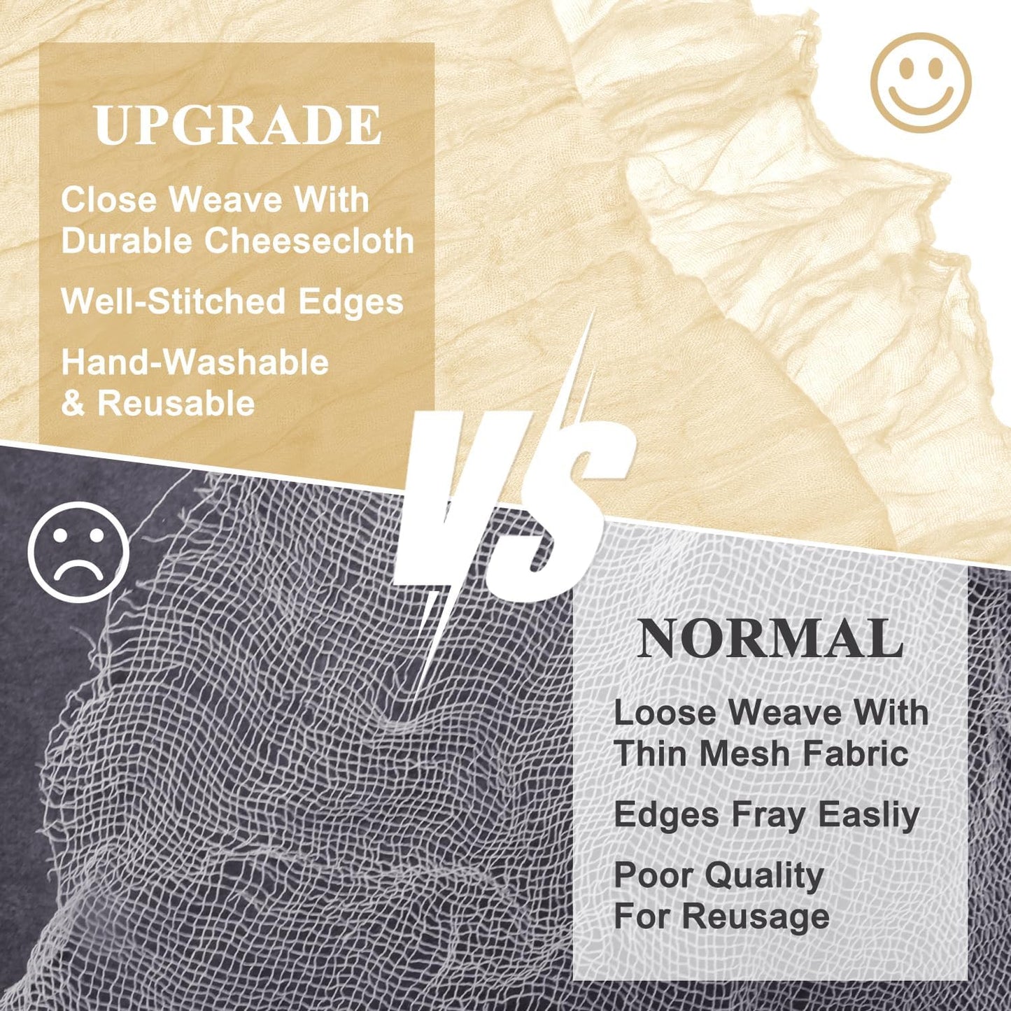 Asee'm 2pcs Cheesecloth Table Runner 120 Inches Long Beige Boho Gauze Cheese Cloth Runner 10FT Rustic Sheer Table Runners for Christmas Wedding Party Baby Shower Spring Easter Decoration