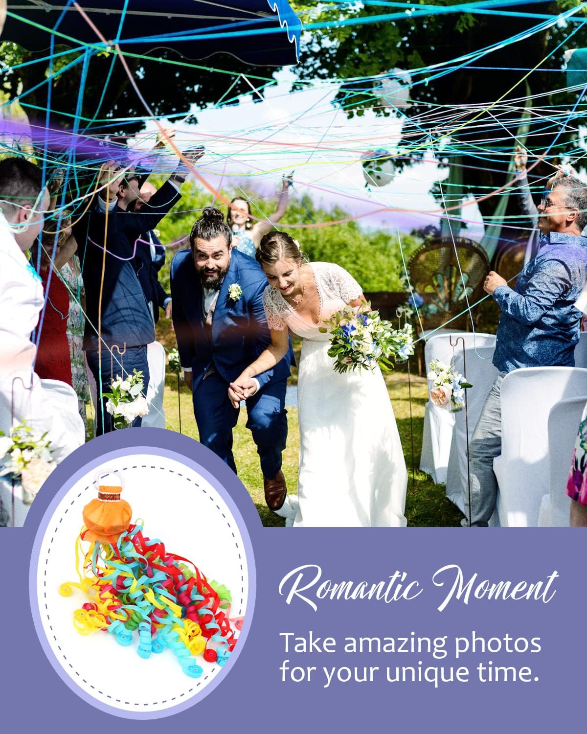 BATTIFE 30Pack Streamers Poppers - Colorful Hand Throw Confetti Poppers, No Mess Paper Crackers for Birthday Wedding Party Celebrations, Multi-Color