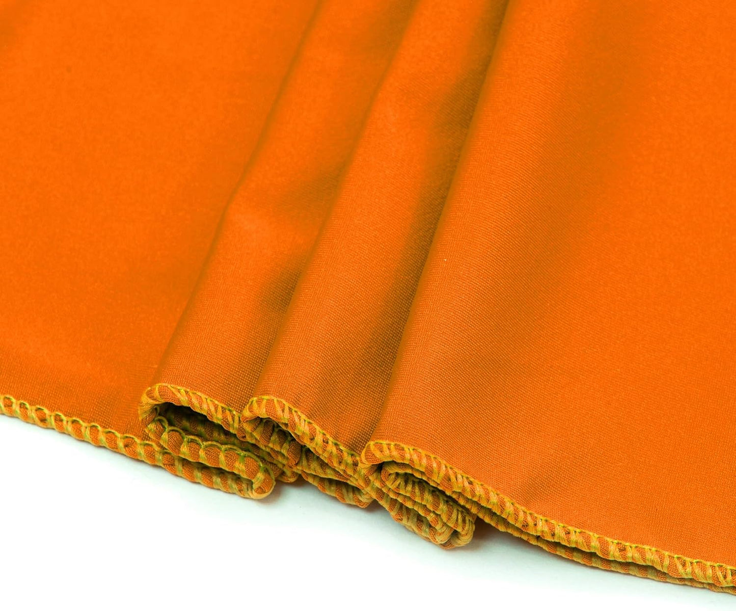 MDS Pack of 150 Spandex Chair Sashes Bows Elastic Stretch Dining Chair Bands Ties Without Slider Buckle Universal fits for Wedding Baby Shower Birthday Party Banquet Event Decoration - Orange