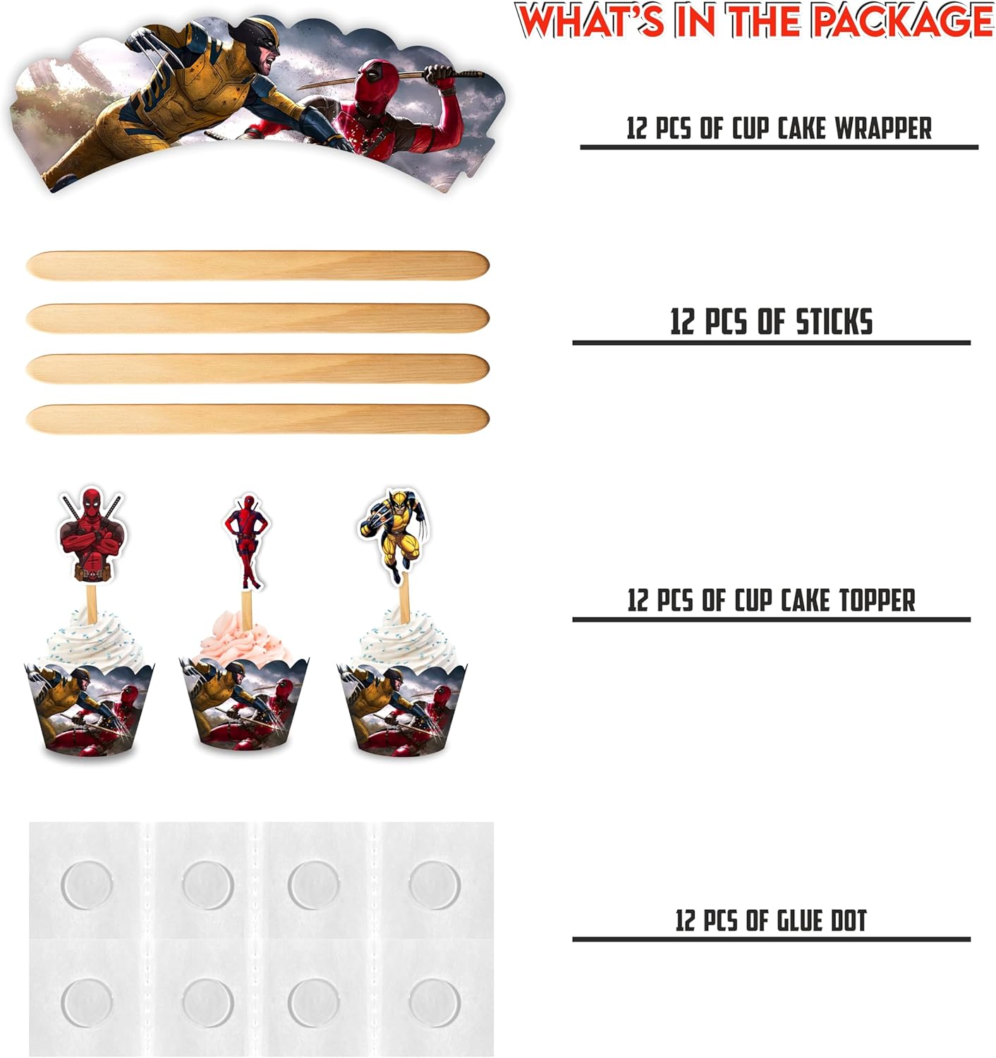 Dedpol Cupcake wrapper - Birthday Decorations.