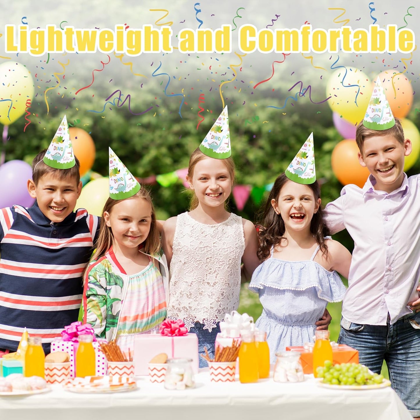 CANREVEL 12 PCS Party Hats for Kids and Adults, Party Headwear, Happy Birthday Hats, Birthday Party Decorations