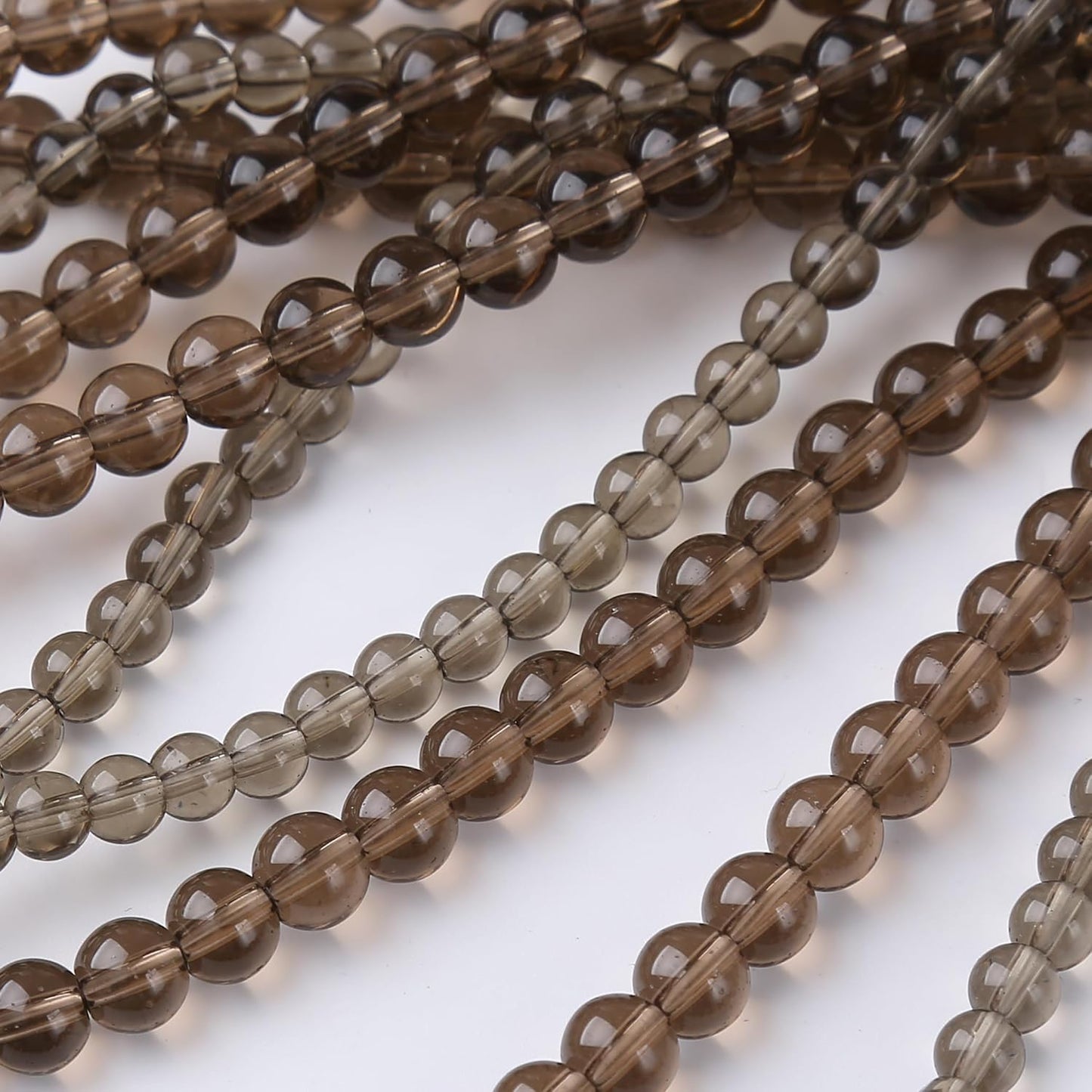 Tawny Glass Stone Beads Gemstone Round Crystal Energy Jade Beads Stone Beads for Jewelry Making DIY Bracelet Necklace Jewelry Making 1 Strand 15.5inch 38PCS 10MM