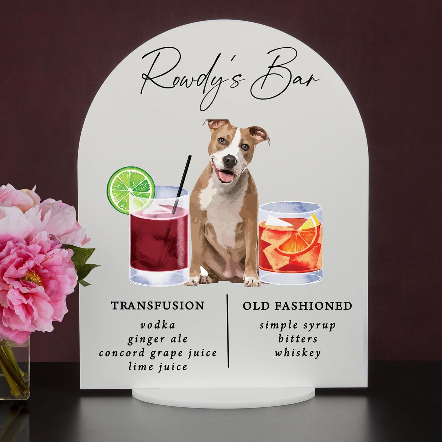Pet Signature Drink Wedding Signs