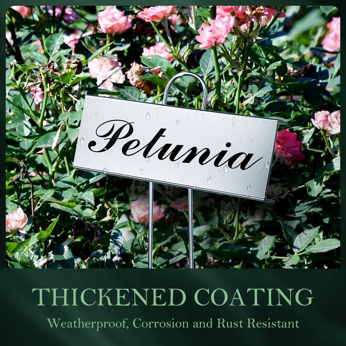 30 Pack Metal Plant Labels for Outdoor Garden Waterproof Plant Markers, Labels Garden Markers for Seedlings Herbs Vegetable Greenhouse Gifts, with Pen