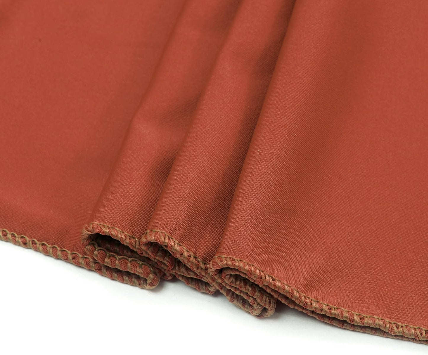 VDS Pack of 100 PCS | Terracotta | Spandex Chair Sashes Bows Without Buckle | Stretch Elastic Banquet Universal Folding Chair Band Tie with for Wedding Party Conference Celebration Event Decoration