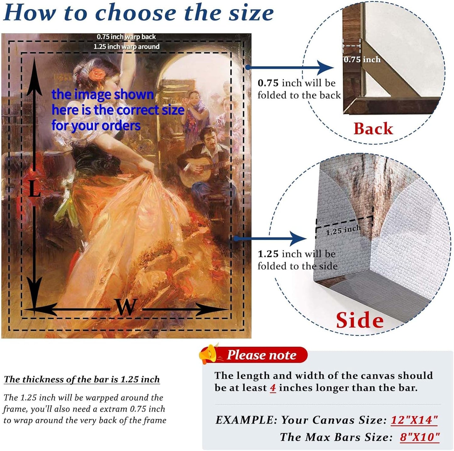 4pcs DIY Wooden Canvas Stretcher Bars Canvas Frame Kit for Gallery Wraps ??Sturdy Solid Wood Bars for Oil Paintings, Gallery, Posters, Diamond Painting, Home Studio Wall Decor