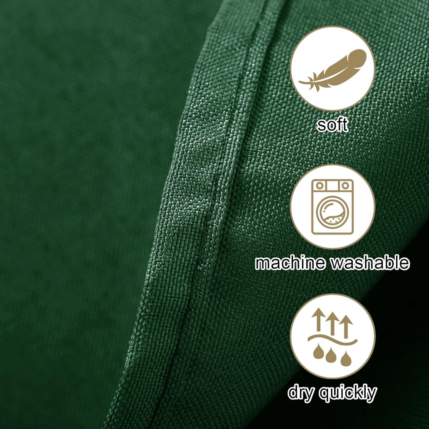 Ascoza 2pack 60x120 Inch Hunter Rectangular Tablecloth 6 Feet Table Cloth in Polyester Fabric for Wedding/Banquet/Restaurant/Parties