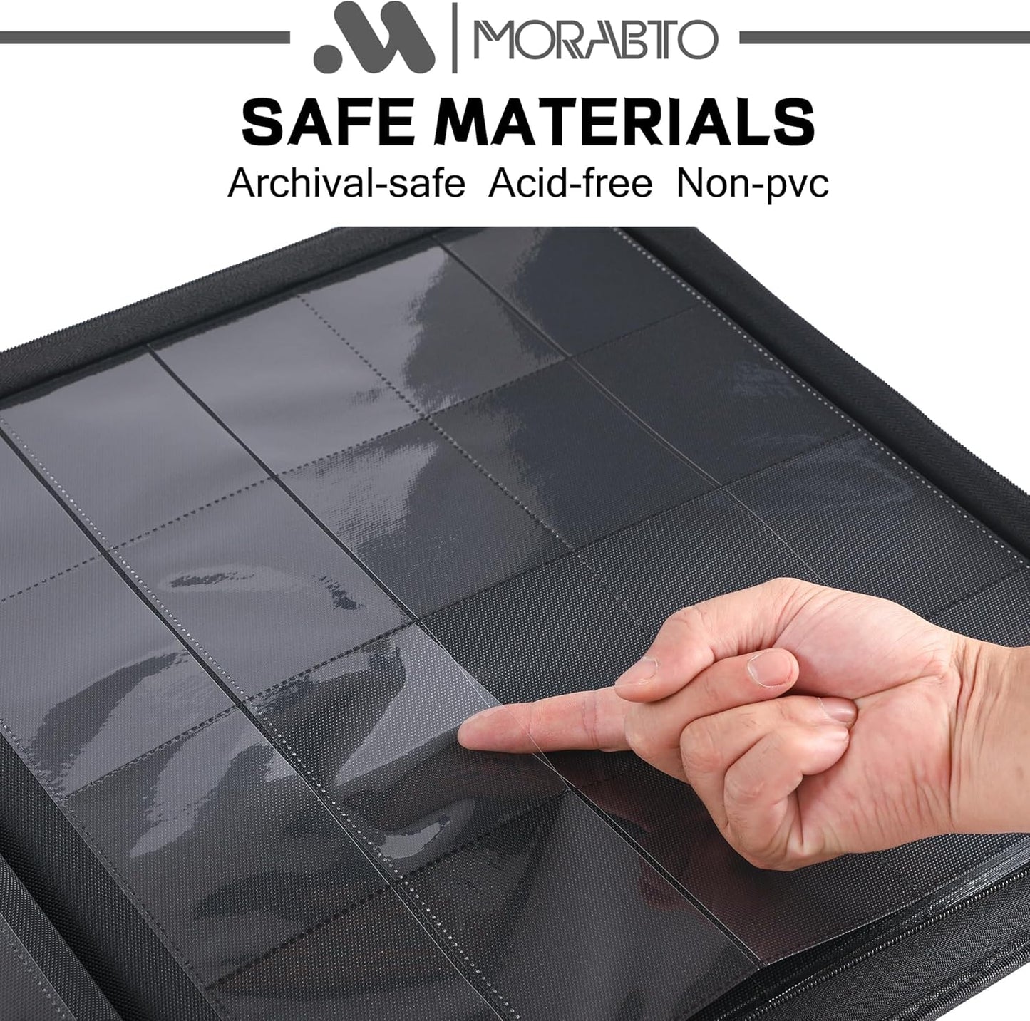 Card Binder 20 Pocket,Trading Card Binder Holds up to 2000 Cards with 50 Sleeves,Zipper Card Holder Album Compatible with TCG Card/Game Cards/Sports Card