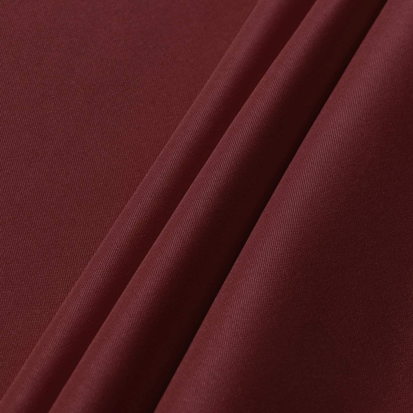 sancua Round Tablecloth - 120 Inch - Water Resistant Spill Proof Washable Polyester Table Cloth Decorative Fabric Table Cover for Dining Tables, Buffet Parties and Camping, Burgundy