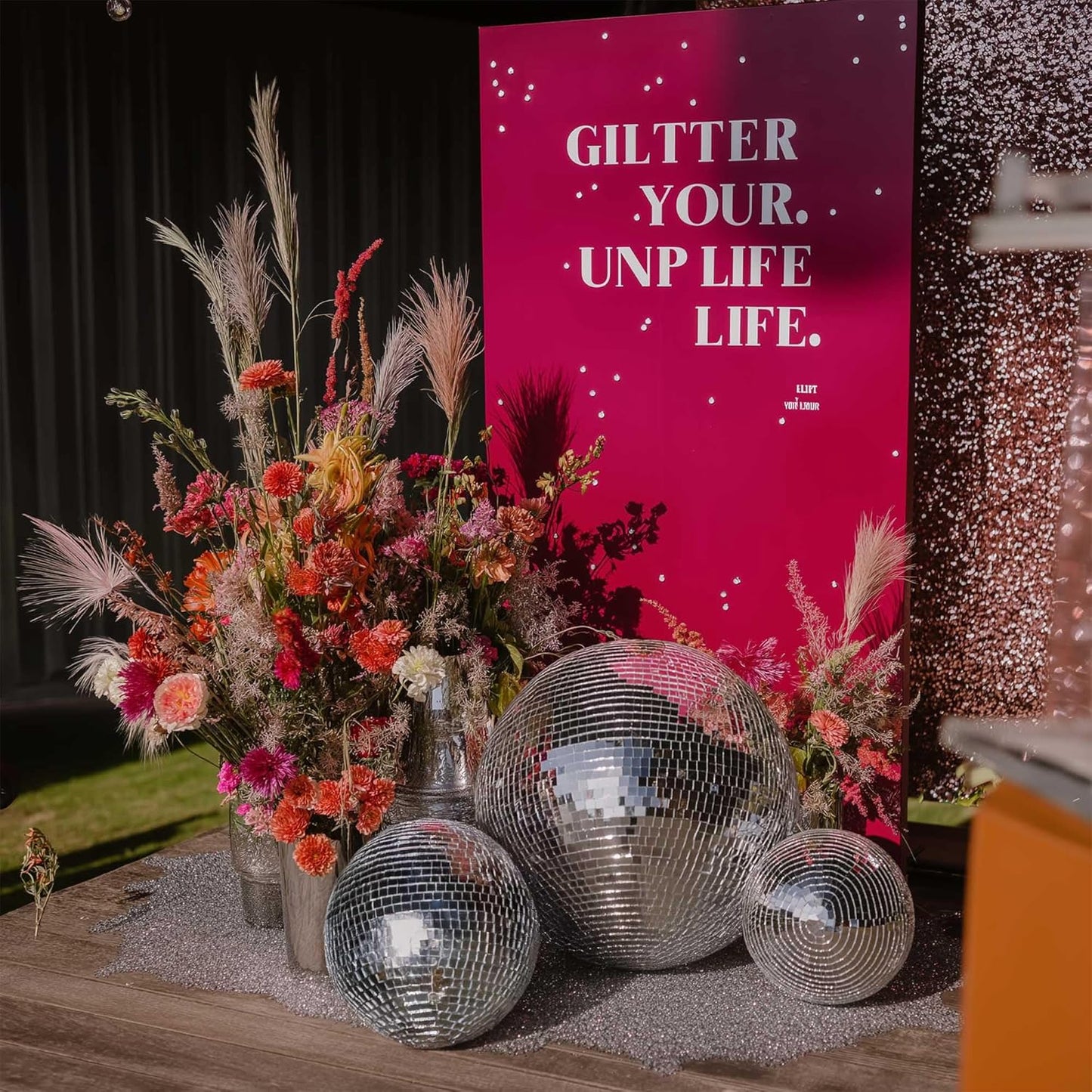 Yescom 20" Large Disco Ball Mirror Big Hanging Glass Decoration for 70s 80s Party Events Wedding DJ Dance Club Bar Stage Lighting Business Holiday Home Decor Silver