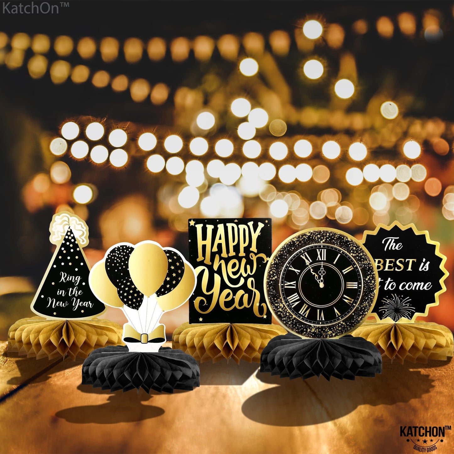 KatchOn New Years Centerpieces for Tables, Pack of 9