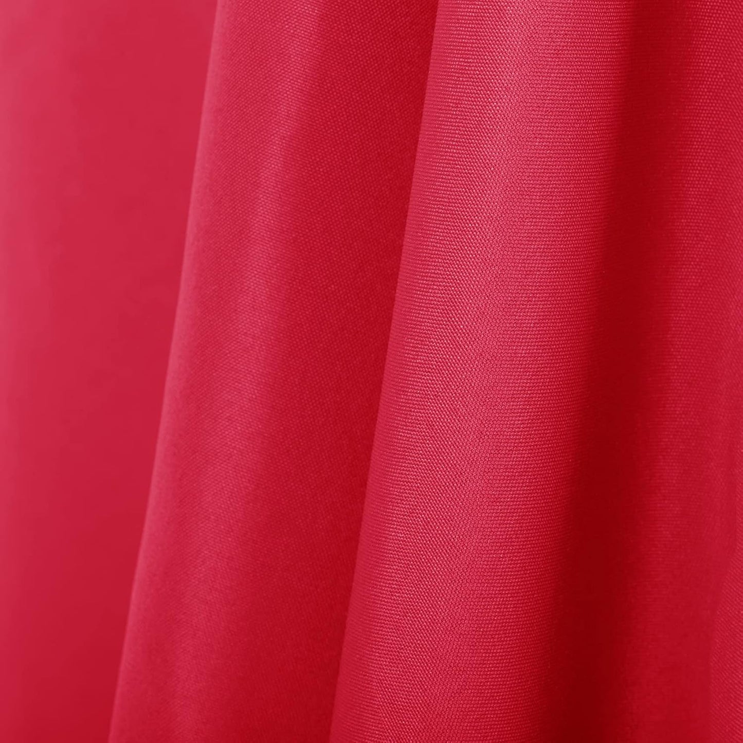 Ascoza 2pack 120 Inch Red Round Tablecloth in Washable Polyester Fabric for Wedding/Banquet/Restaurant/Parties…