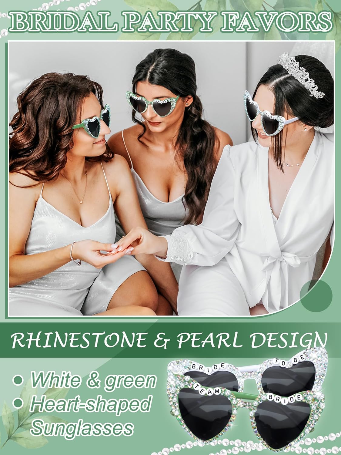 6 Pcs Bride Sunglasses Bachelorette Sunglasses Party Favors for Bridesmaids for Wedding Party Bride to Be Gifts