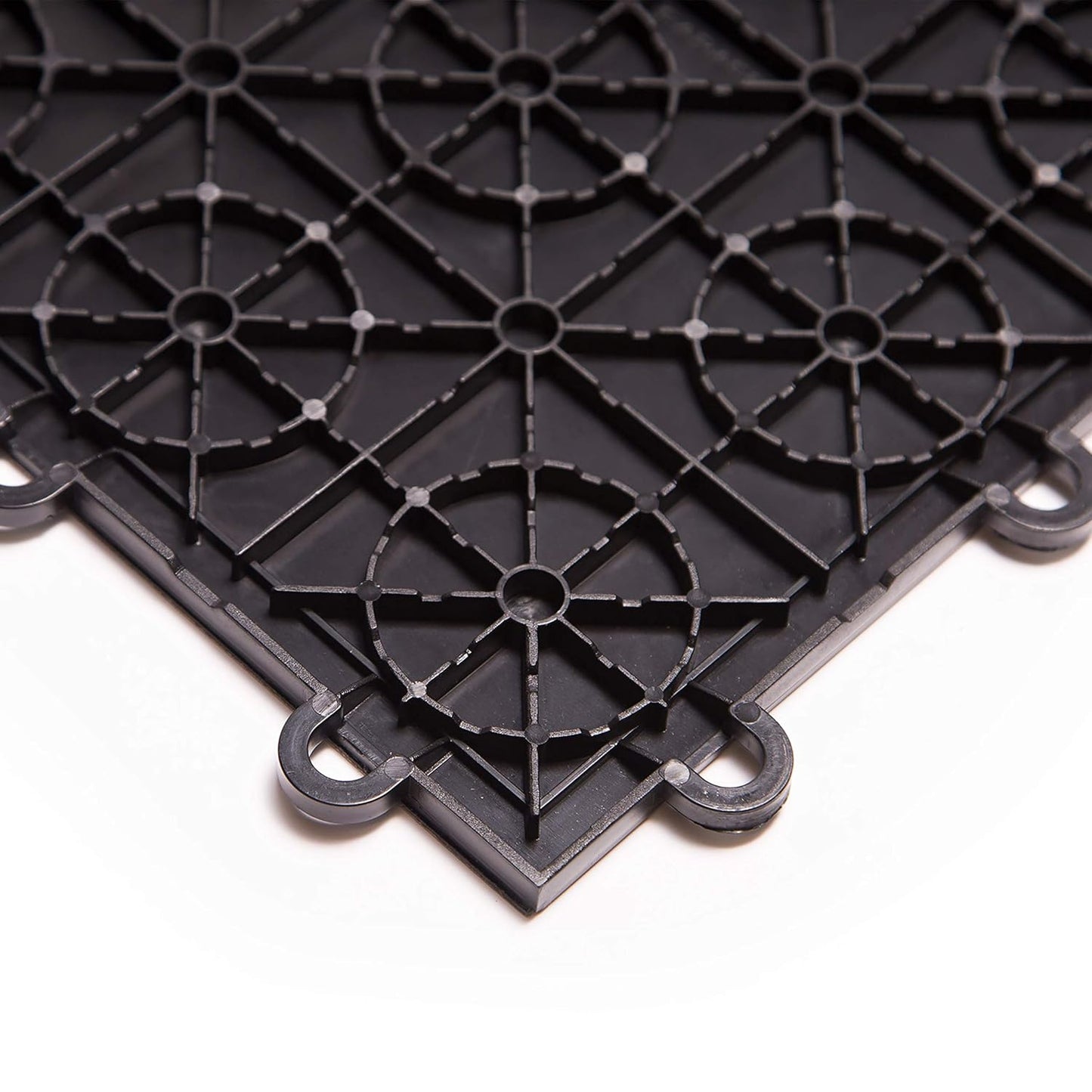 IncStores 3/8 Inch Thick Practice Dance Floor Tiles | Printed Plastic Dance Flooring for Practice and Performance of Countless Dance Styles (Dark Maple, 28-12" x 12" Tiles)