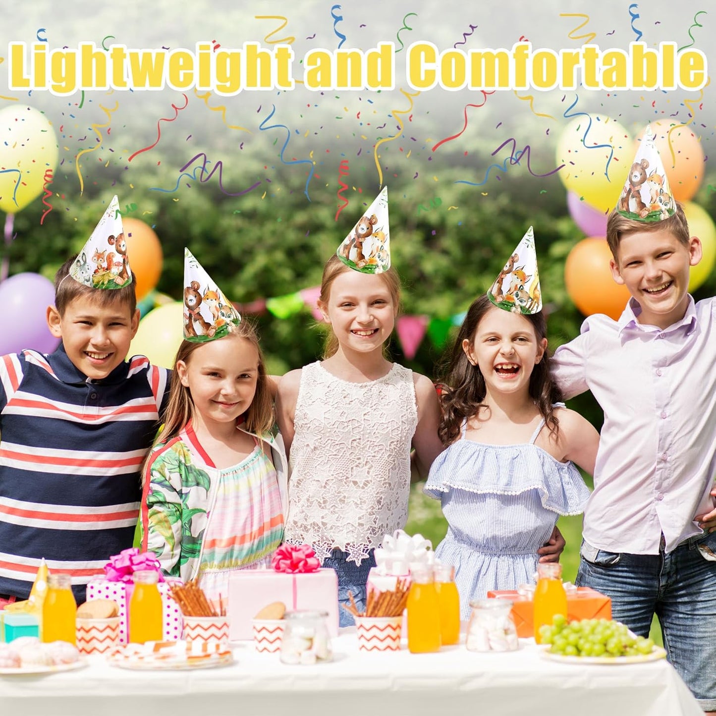 CANREVEL Party Hats for Kids and Adults, Party Headwear, Happy Birthday Hats, Birthday Party Decorations