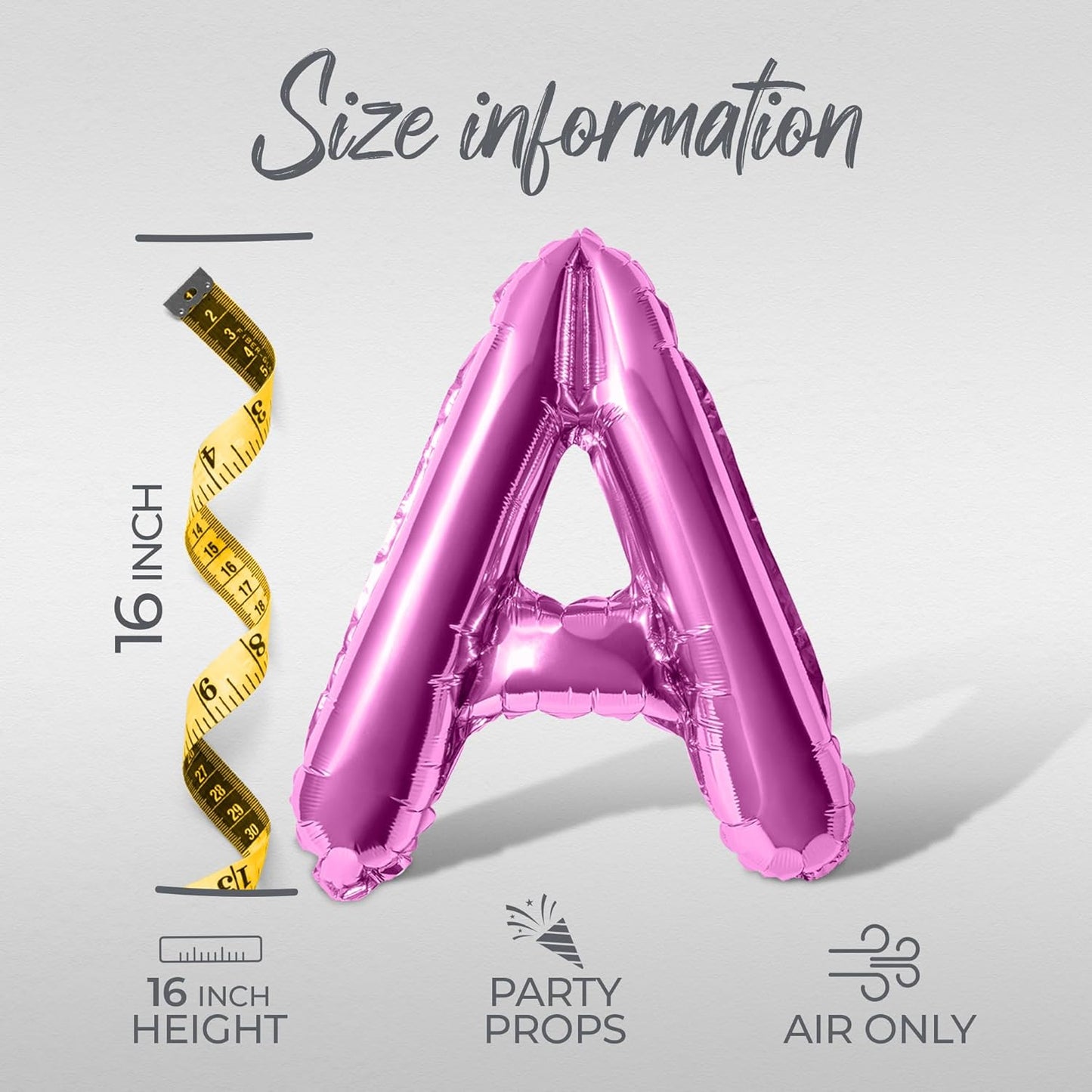 Letter Balloons - LETS GO GIRLS 16" Inch Alphabet Letters Foil Mylar Balloon Bachelorette or Hen Party Banner (Pink)