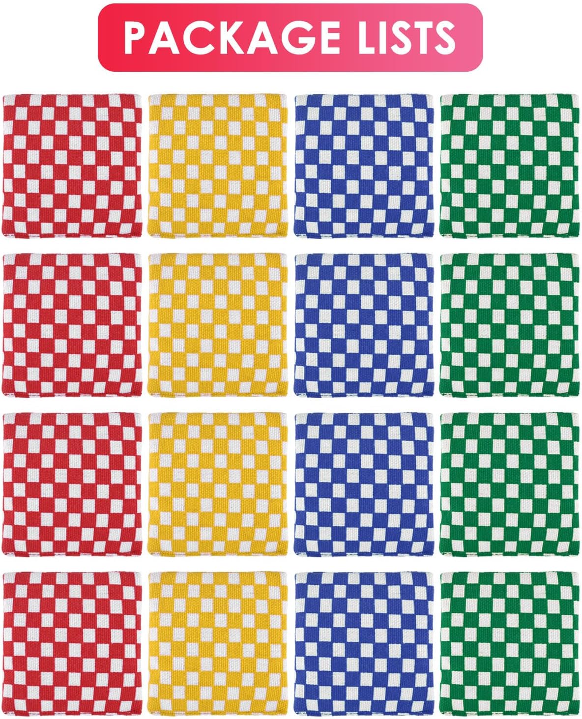 TINDTOP Mini Bean Bags for Tossing - 3.1" x 3.1", Cornhole Outdoor Toss Gaming Colorful Canvas Bean Bags Carnival Games Kids Beanbags Throwing Games for Kids