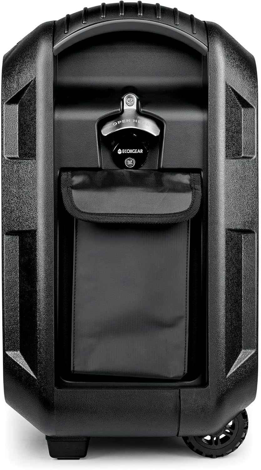 ECOXGEAR: EcoBoulder Ultra – 121dB Loud Rugged Bluetooth 5.1 Speaker, IP67 Waterproof, Drop and dustproof with Party Lights, 50+ Hours runtime, it Even Floats – Black