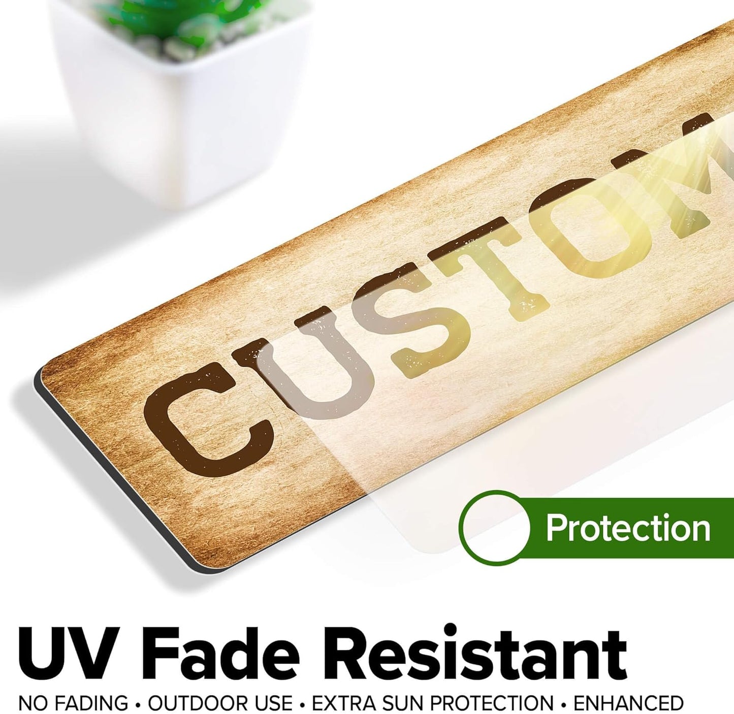 Custom Sign, Custom Street Sign, 11 Font Colors, 13 Font Styles, 4 Hole Options, 22 Sizes, 3x12 Inches, Rust Free DiBound, Fade Resistant, Made in USA by My Sign Center (Vintage)