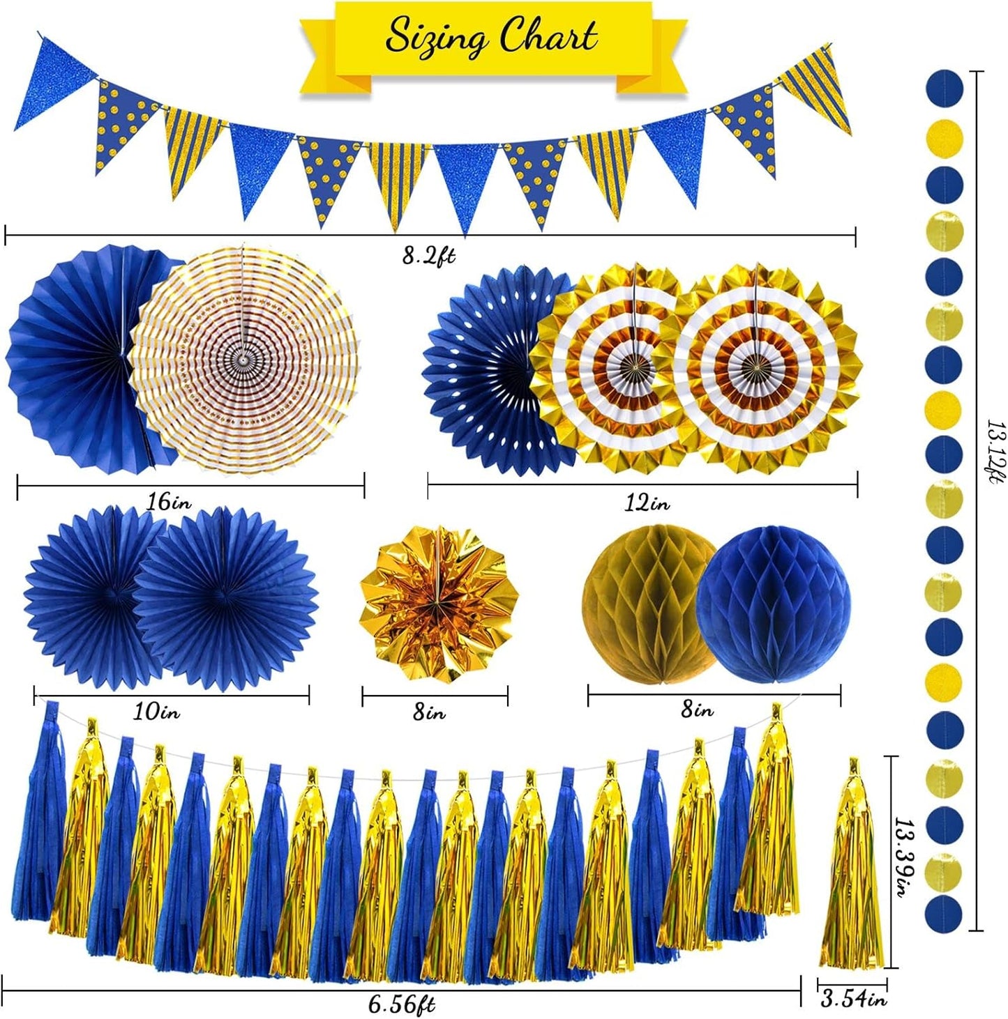 Paper Fans Party Decorations Glitter Paper Triangle Flag Pennant Banner Tassel Garland Circle Banners Party Supplies for Graduation,Bachelorette, Birthday, Wedding, Baby Shower