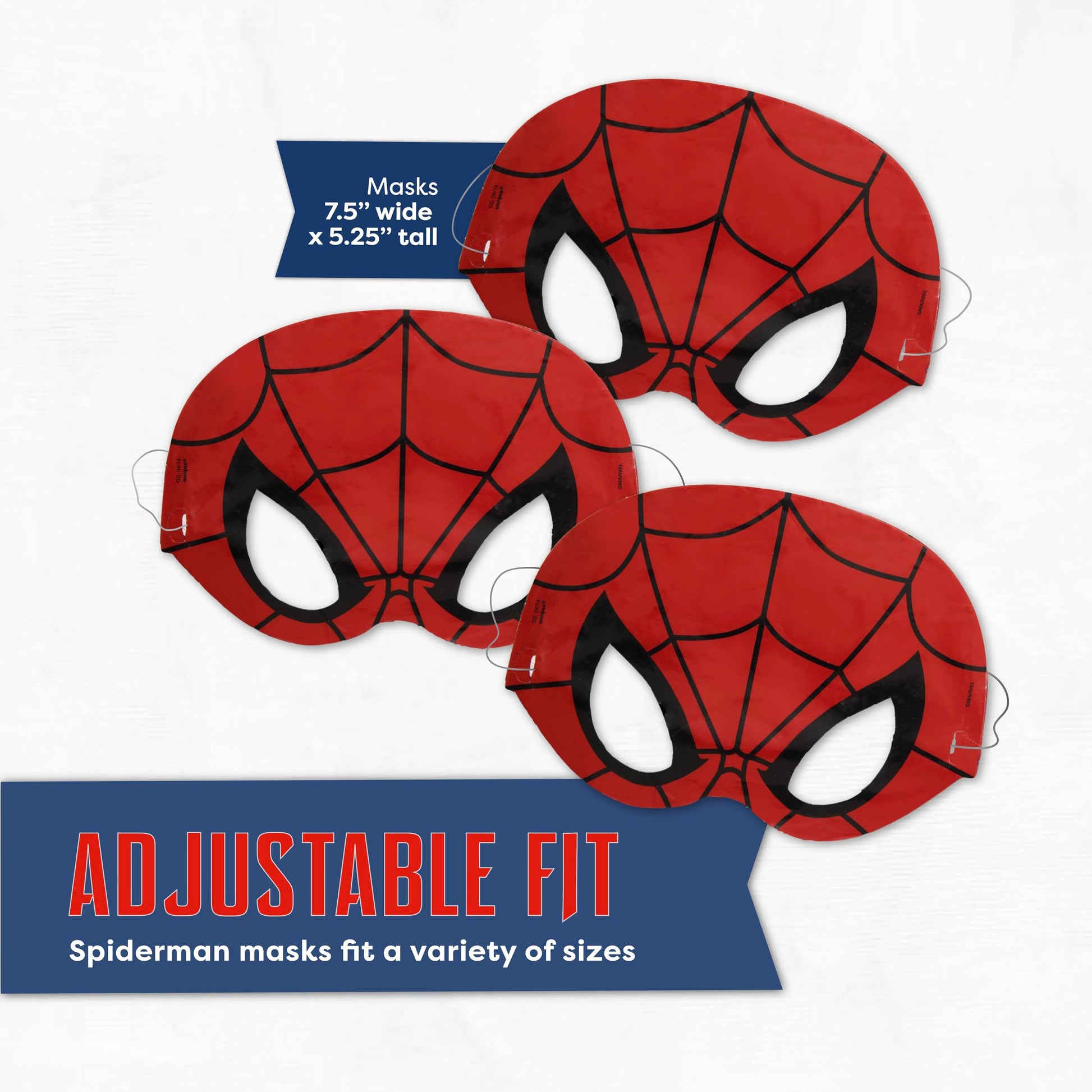 Spiderman Party Favors and Birthday Decorations - Spider Man Masks 16-Pack