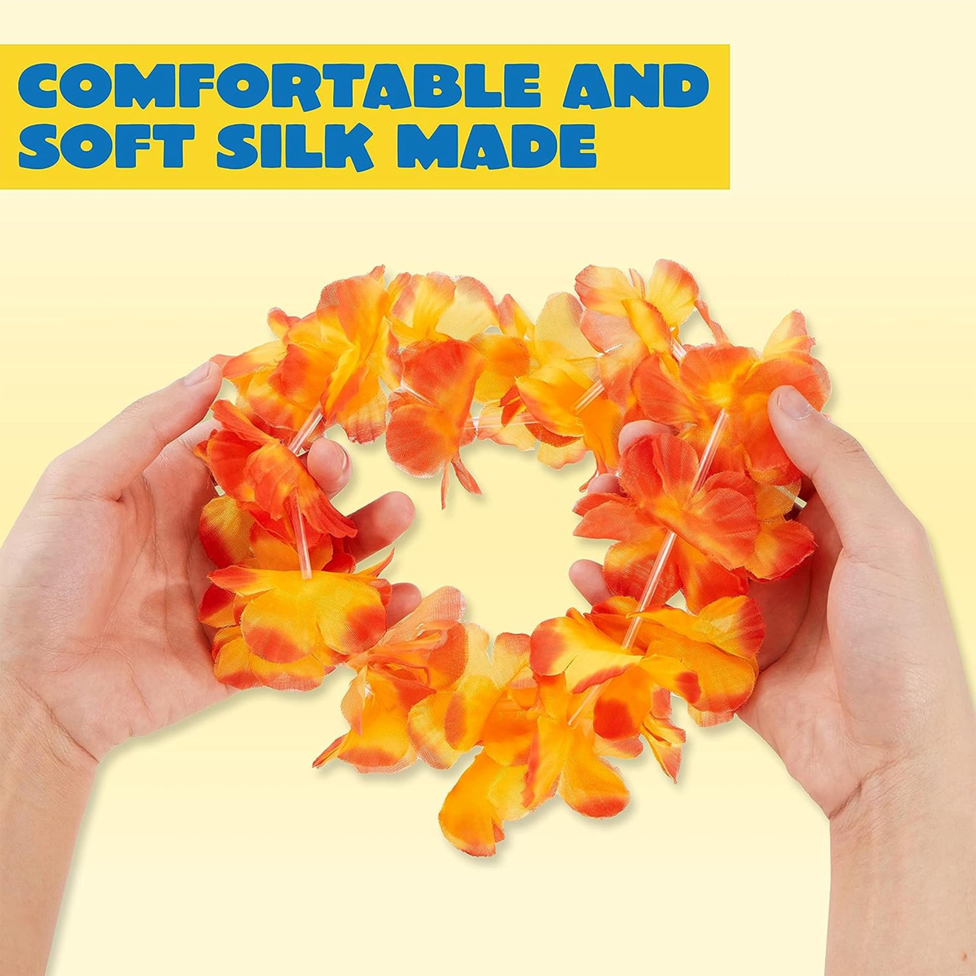 JOYIN Toy 36 Counts Hawaiian Leis Bulk, Tropical Flower Lei Hawaiian Lei Beach Hawaii Luau Party