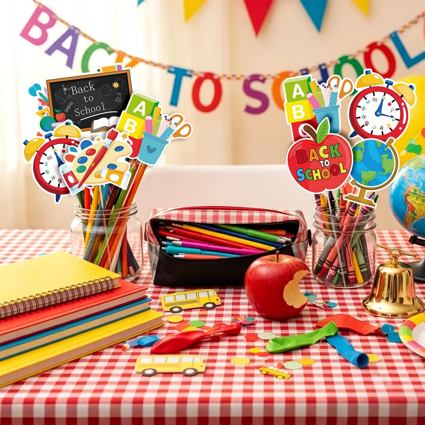 Back to School Party Centerpiece Sticks 24Pcs