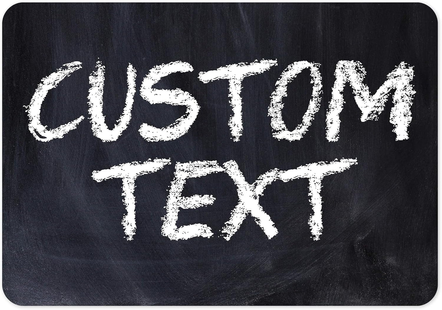 Custom Sign, Custom Street Sign, 11 Font Colors, 13 Font Styles, 4 Hole Options, 22 Sizes, 7x10 Inches, Rust Free DiBound, Fade Resistant, Made in USA by My Sign Center (Chalkboard Black)