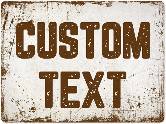 Custom Sign, Custom Street Sign, 11 Font Colors, 13 Font Styles, 4 Hole Options, 22 Sizes, 36x48 Inches, Rust Free DiBound, Fade Resistant, Made in USA by My Sign Center (Rustic)
