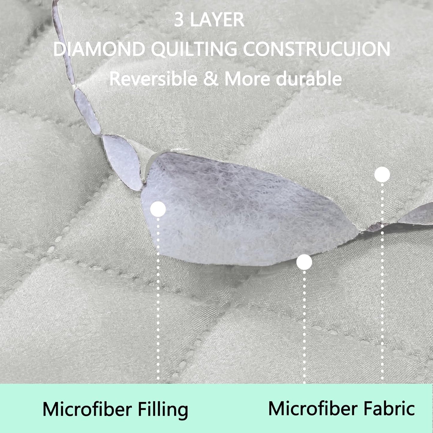 Reversible Sofa Covers Couch Cover Furniture Protector for Dogs Elastic Straps Water Resistant(Sofa,Light Grey/Light Grey)