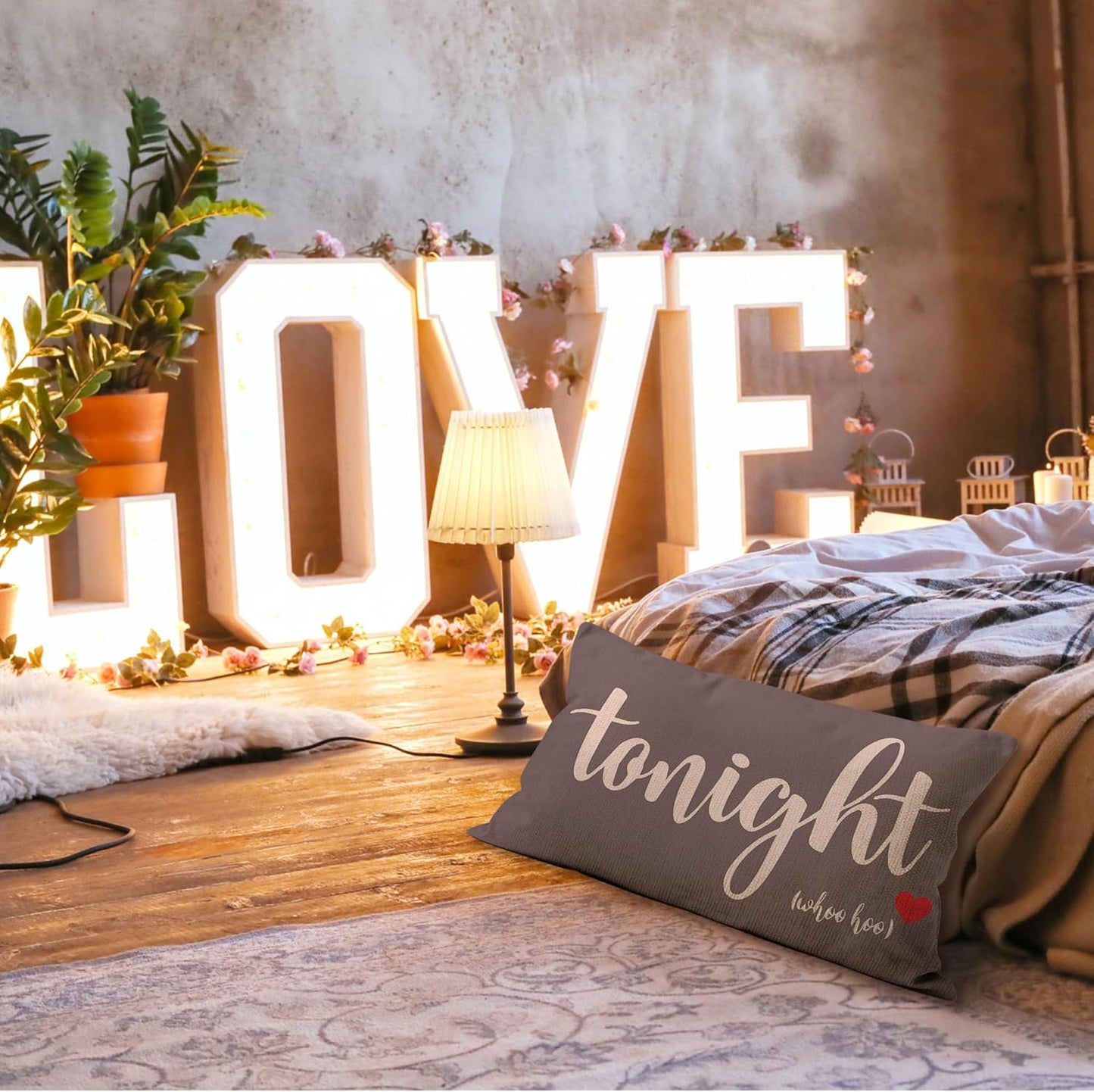 Mancheng-zi Bridal Gift,12x20 Pillow Cover,Bridal Shower Gifts,Funny Couples Reversible Linen Pillow Cover, Bachelorette Party Gifts,Bridal Gifts for Bride,Wedding Gifts for Bride(Gray)