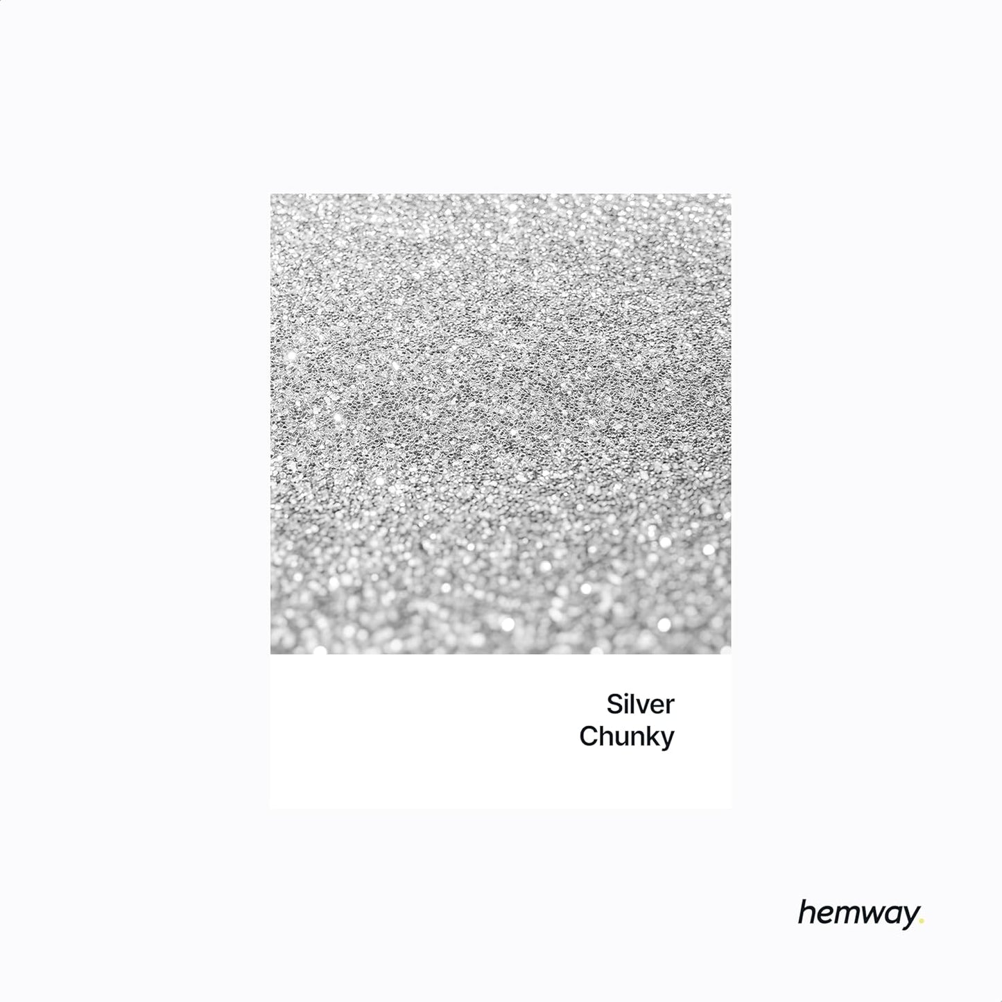 Hemway Biodegradable Glitter Eco Friendly - 100g/3.5oz Bio Cosmetic Safe Sparkle Vegan for Face Eyeshadow Body Hair Festival Makeup Craft - Chunky (1/40" 0.025" 0.6mm) - Silver