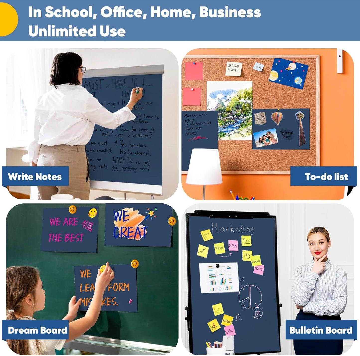 Navy Blue Wrapping Paper, 15"x900" Solid Color Art Craft Poster Bulletin Board Paper, Father's Day Eid Boys Birthday Bouquet Flower Gift Wrap for Men Dad Him, Florist Supplies for Packing Shipping