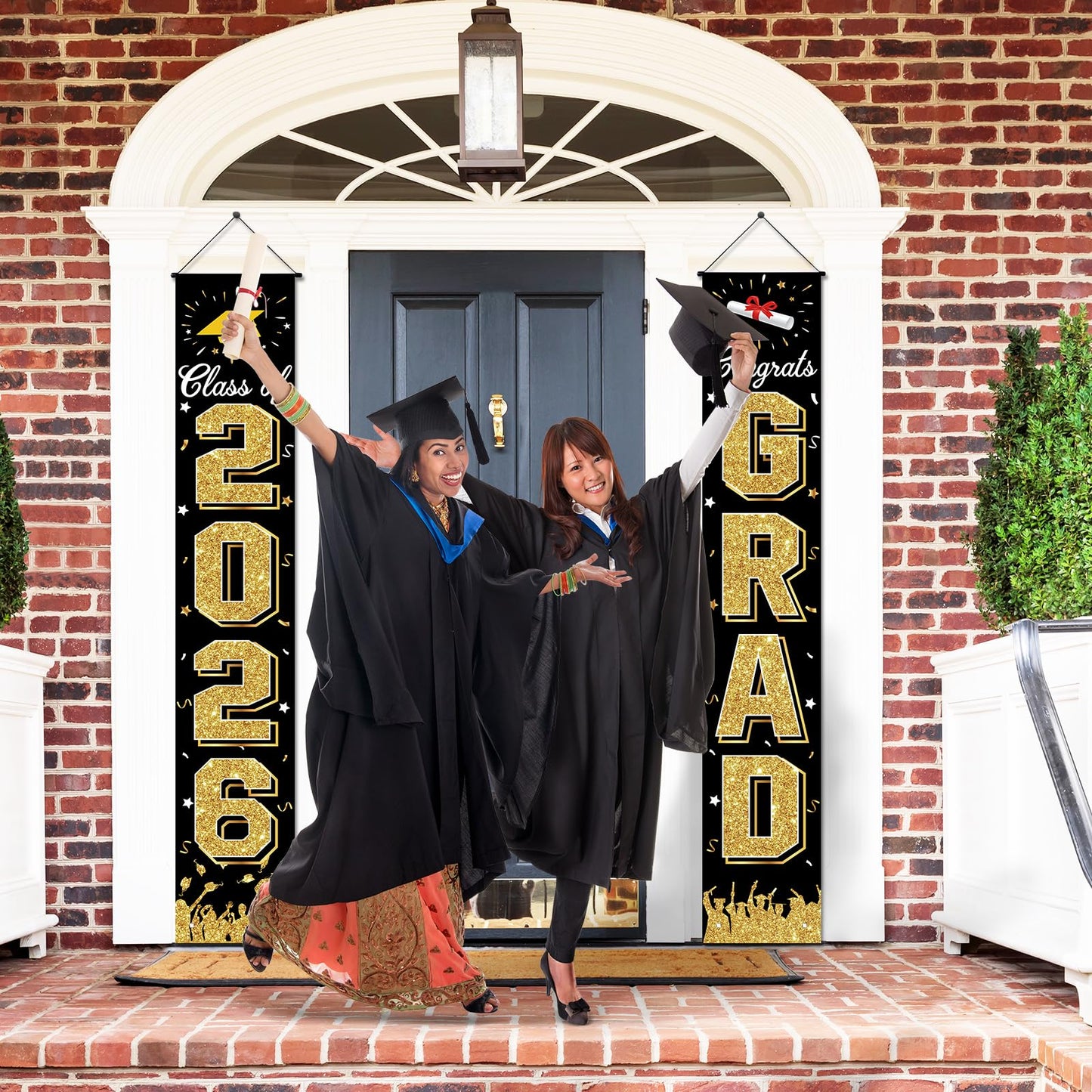 2026 Graduation Decorations, Graduation Banner Class of 2026, Hanging Congratulations/Congrats Grad