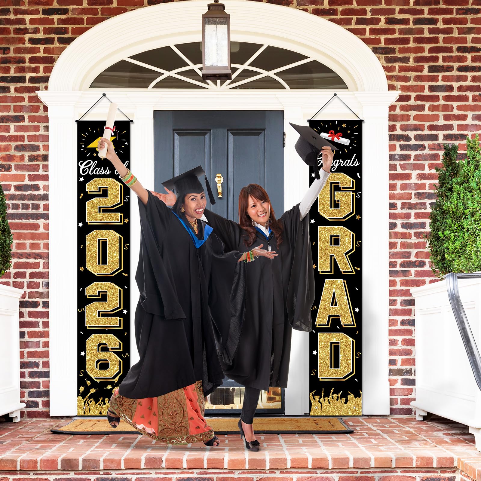 2026 Graduation Decorations, Graduation Banner Class of 2026, Hanging Congratulations/Congrats Grad