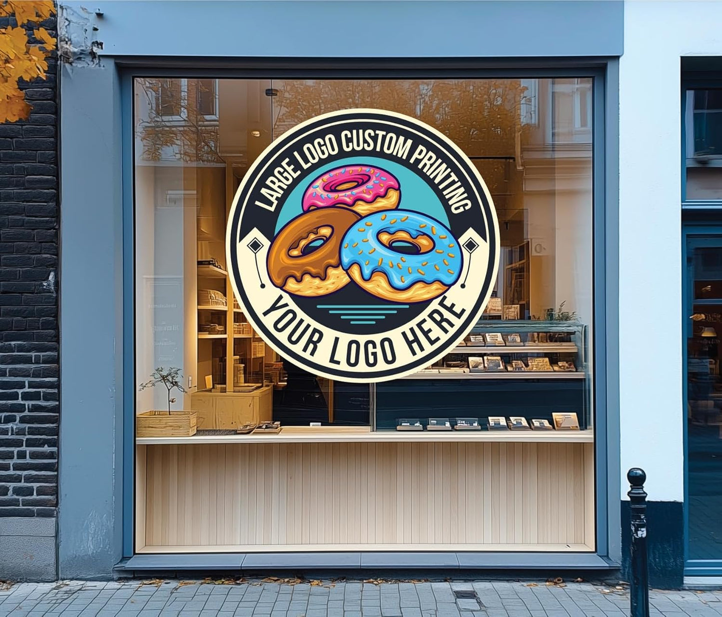 Large Custom Vinyl Decals – Full Color Personalized Sticker Decals Printing | Custom Business Logo Stickers for Windows, Stores, Walls, Doors, Cars, Trucks, Windshield, & More